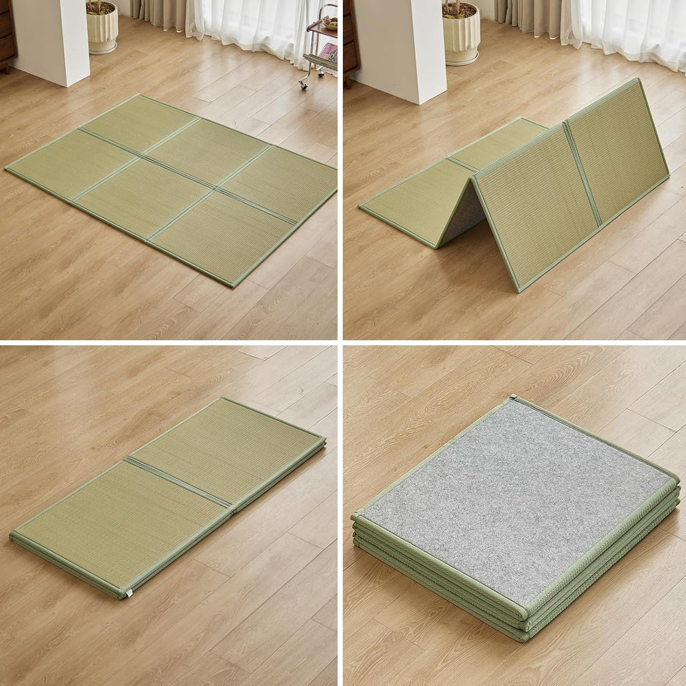 Natural Rush Grass Floor Tatami Mat,Queen, 79" x 59" x 0.5"