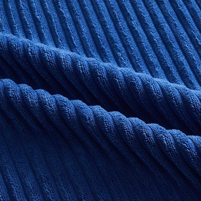 Topfinel Decorative Throw Pillow Covers Aque Teal Blue Series, Summer Corduroy - Image 9