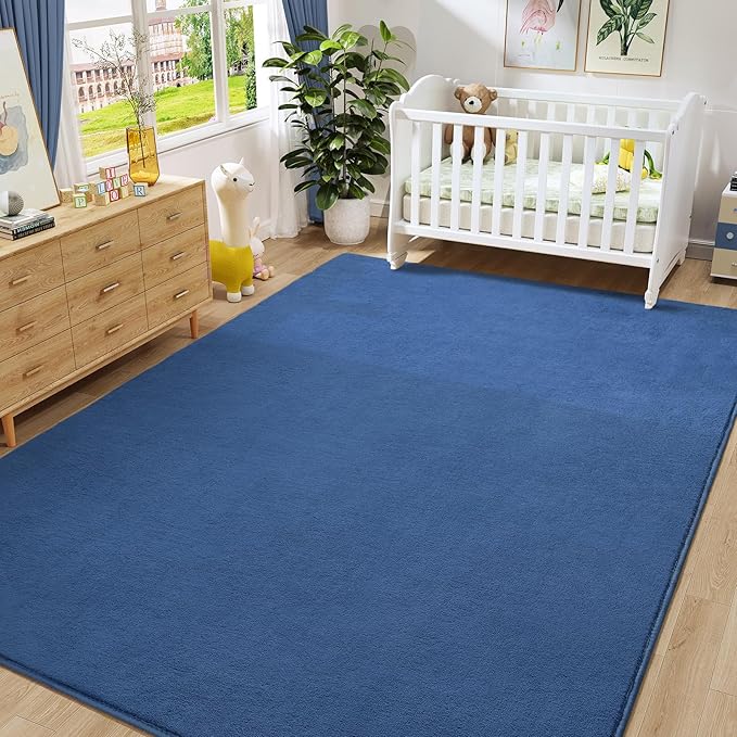 Amearea Large Modern Area Rugs for Bedroom Living Room, 8x10 Feet Blue - Image 8