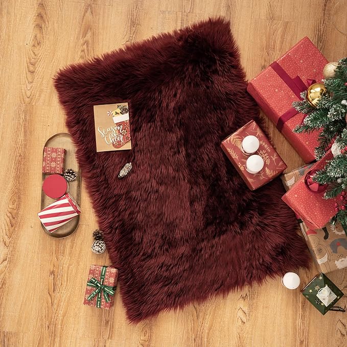 MIULEE Fluffy Rug Soft Shaggy Faux Fur Area Rug Luxury Plush Rectangle Carpet - Image 9