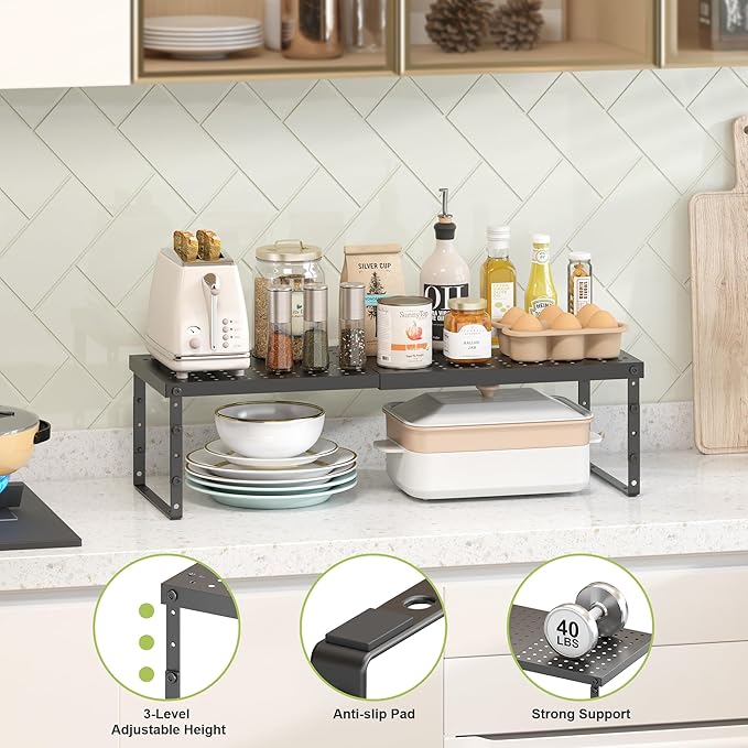 RUILALIFE Expandable Cabinet Organizer Shelf - Image 4