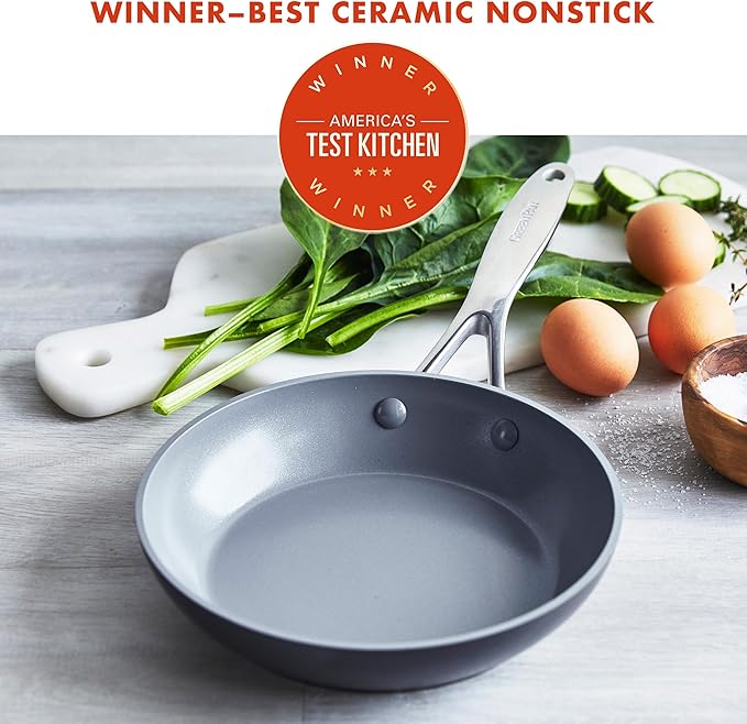 GreenPan Valencia Pro Hard Anodized Healthy Ceramic Nonstick 8" Frying Pan