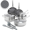 GreenPan Hybrid 13 Piece Nonstick Stainless Steel Cookware Set, APEX Tri-Ply by GreenPan