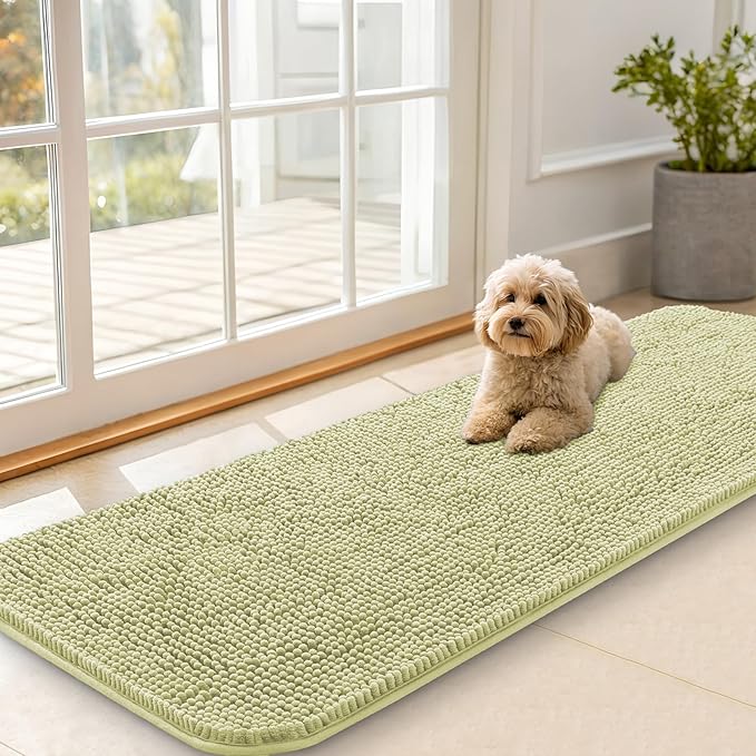 OLANLY Dog Door Mat for Muddy Paws 59x20, Absorbs Moisture and Dirt, Absorbent by OLANLY