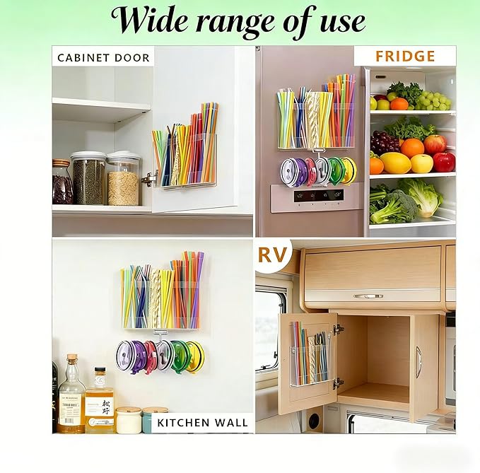 10''Straw Organizer for Cabinet Door - Image 4
