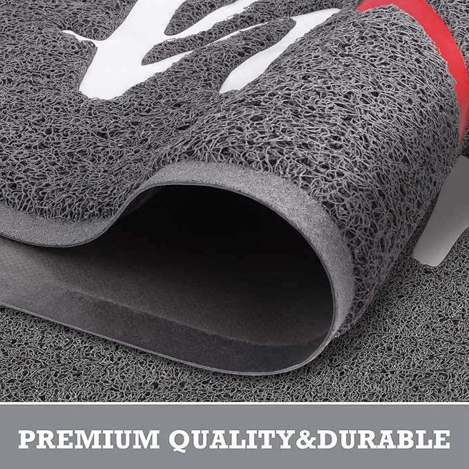 CozyBounty Black Door Mat Welcome Mats Home Non-Slip Doormat - Image 4