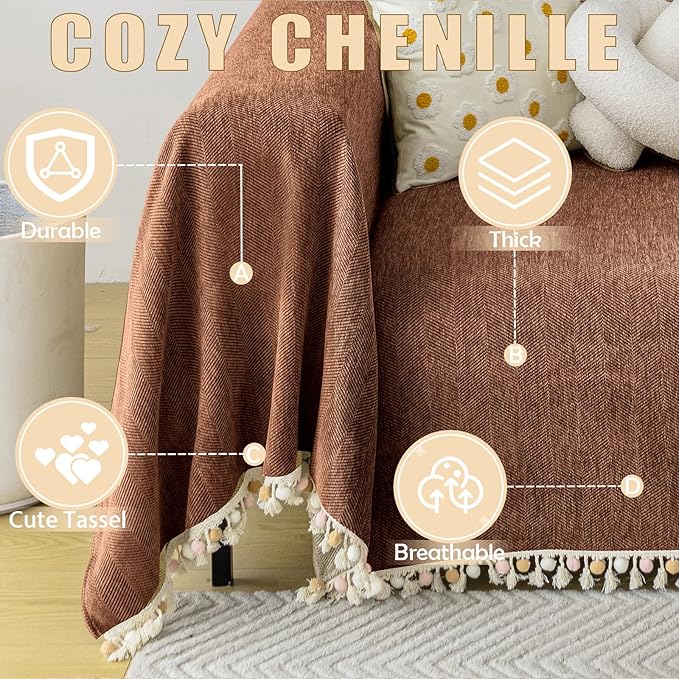 HANDONTIME Boho Style Sofa Cover - Image 2