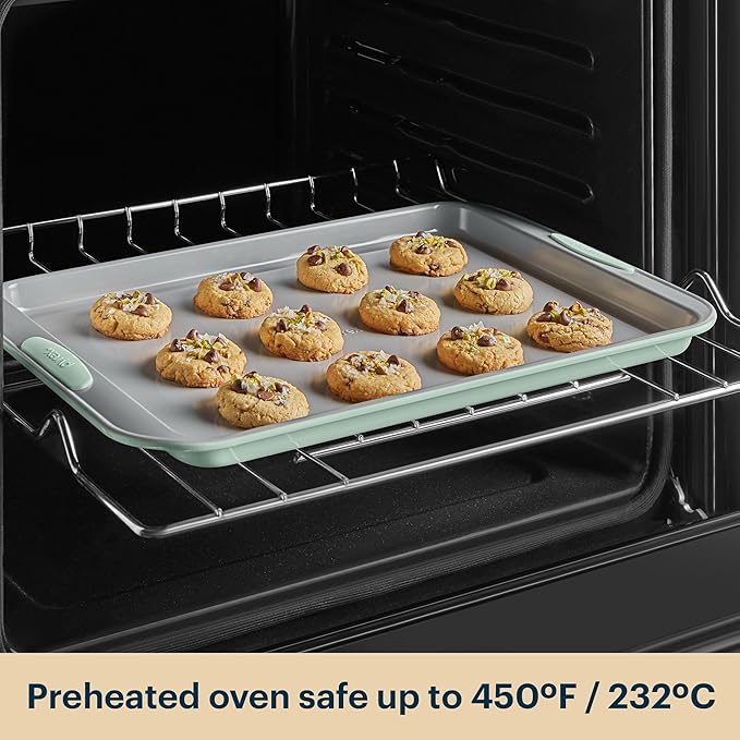 Pyrex 8-Piece Metal Bakeware Set, Lightweight Stainless Steel Baking Trays - Image 7