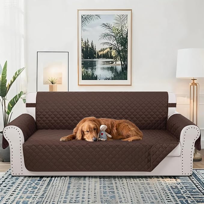 Reversible 4 Seater Sofa Cover 91 Inch Large Couch Cover Furniture Protector - Image 2