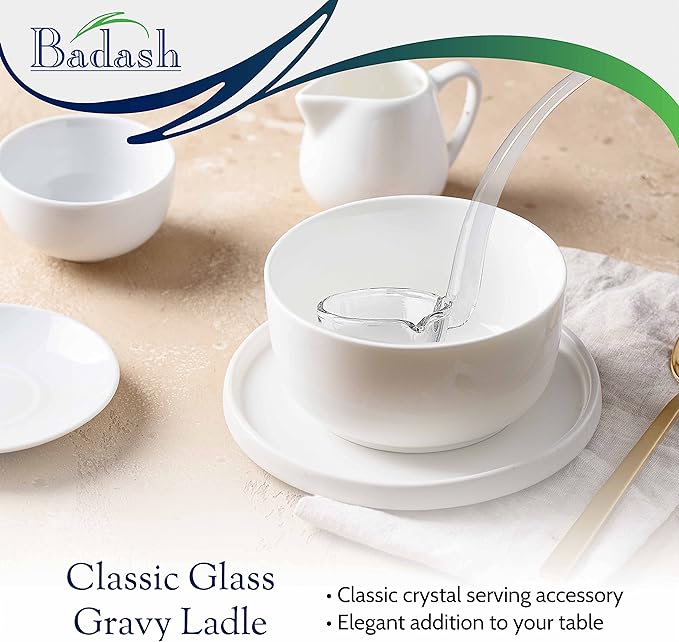 Badash 6" Small Glass Gravy Ladle, Artisan Heritage Quality Mouth-Blown - Image 6
