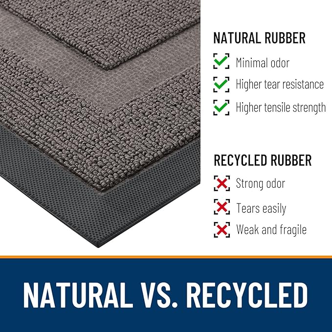 OLANLY Front Door Mat Indoor Outdoor Entrance, Waterproof All-Season, - Image 4