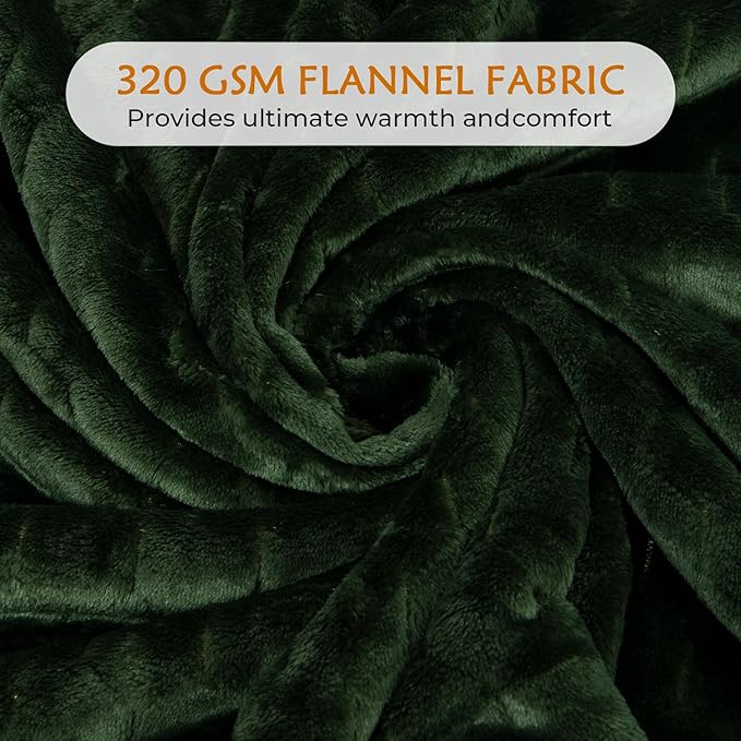 TOONOW Fleece Blanket Super Soft Cozy Throw Blanket 50" x 60", Lightweight - Image 4