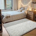 ONASAR Cream White Area Rugs for Bedroom Living Room, Fluffy 4x6 Indoor Bedside by ONASAR