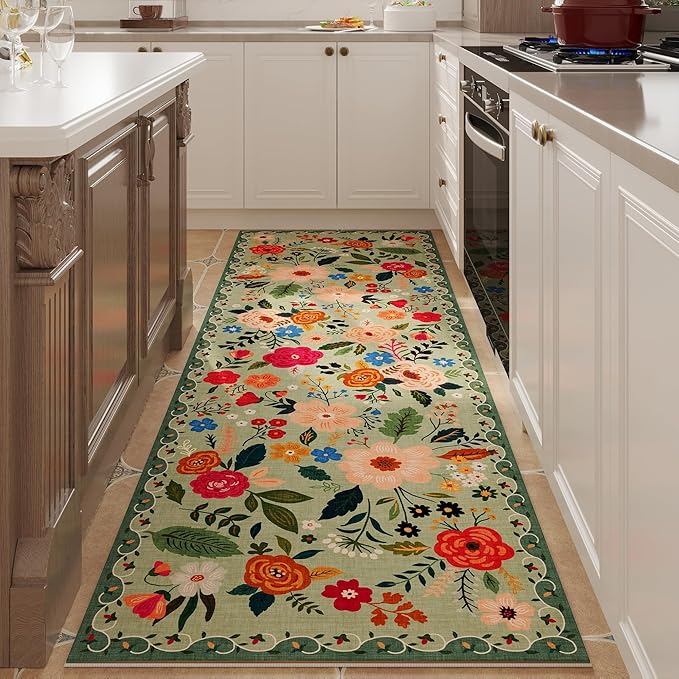 Rugcomf Runner Rug for Hallways Kitchen Rug Non Slip 2'6''x8' Washable Runner by Rugcomf