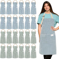 Janmercy 24 Pcs Aprons for Women Men by Janmercy