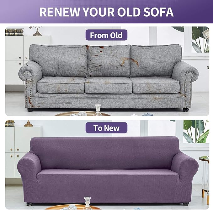 Joccun Stretch Loveseat Couch Cover Slipcover, 1-Piece Sofa Cover - Image 6