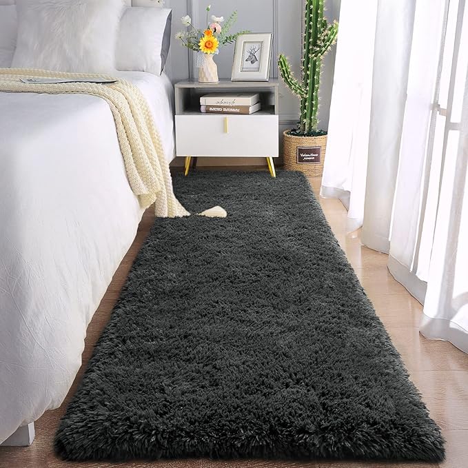 Chicrug Soft Runner Rugs for Bedroom Living Room Plush Fluffy Rug 2x8 Feet by ChicrugHomeDecor