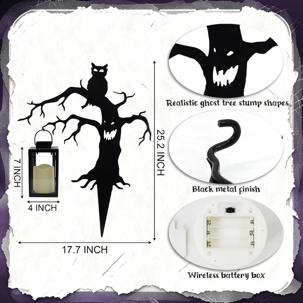Halloween Stump Ghost Stakes Zombie, Halloween Lights Outdoor Decoration