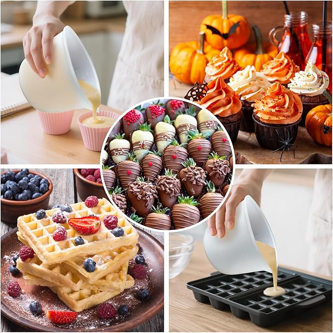 Palksky Silicone Cups for Melting Chocolate, Chocolate Melting Pot for Dipping - Image 3