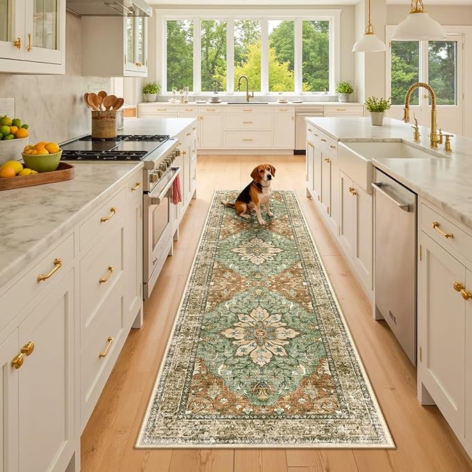 RELEANY Area Rugs 2'6''x8' Runner Rug Non Slip Washable by RELEANY