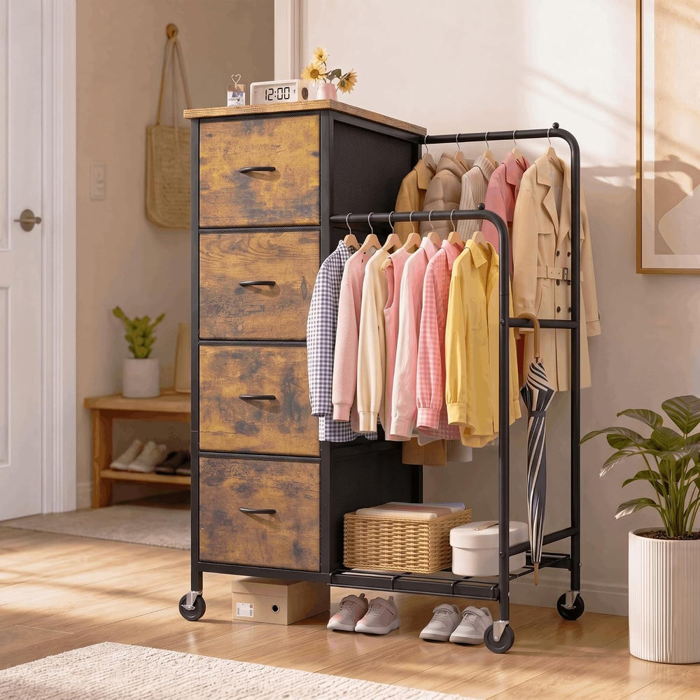 Romorgniz Tall Dresser with Hanging Rack & Extra Deep Storage,47.28"...