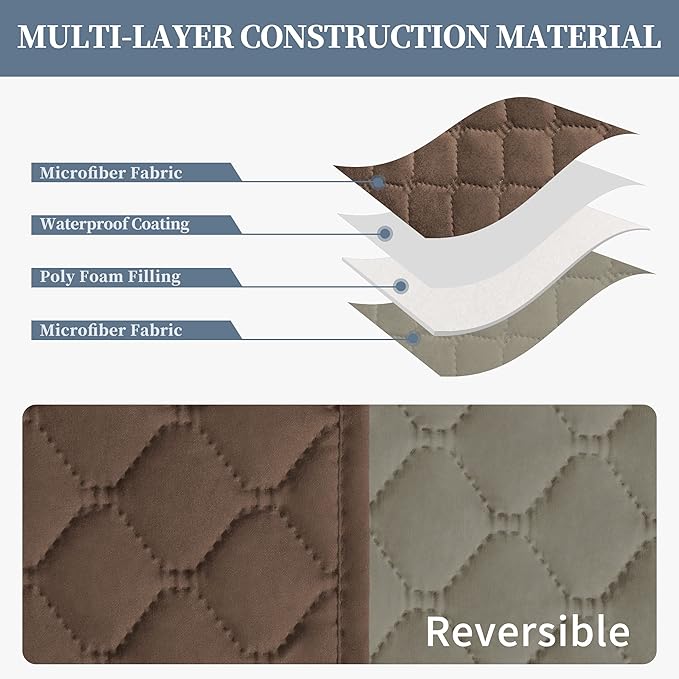 ISSUNTEX Double Protection 100% Waterproof Sofa Covers - Image 4