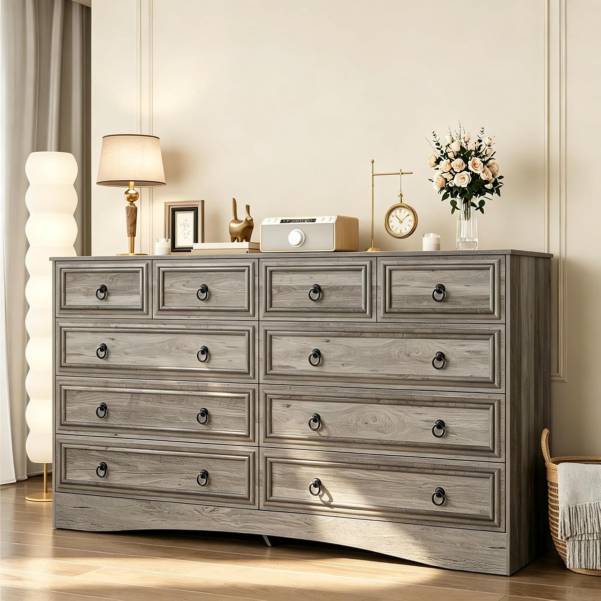 10 drawers dresser for bedroom, 55.2 inch wide, main product view