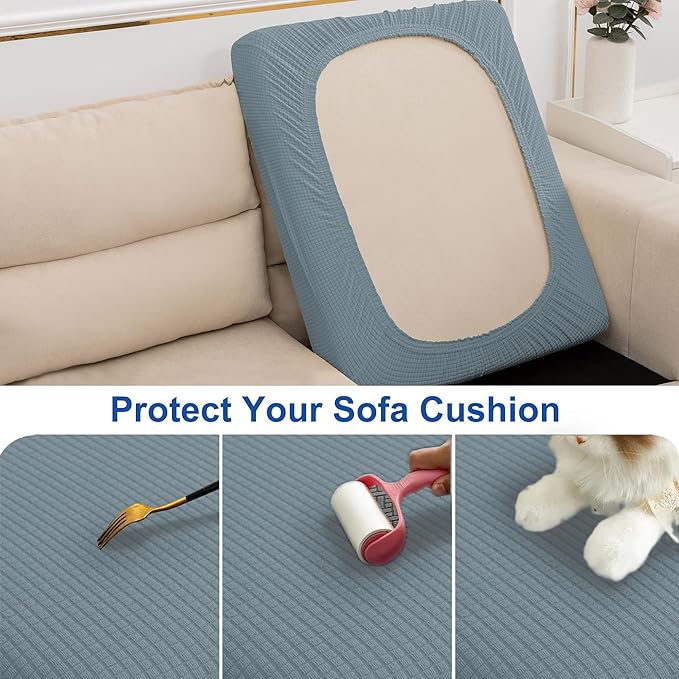 Water Repellent Sofa Seat Slipcovers Stretch Cushion Covers, Seaters Replacement - Image 6