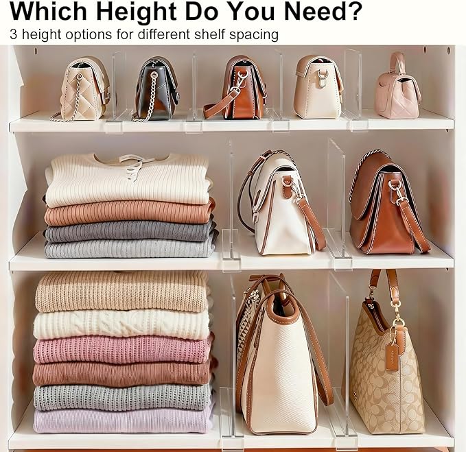SortNStore Shelf Dividers Purse Organizer - Image 7