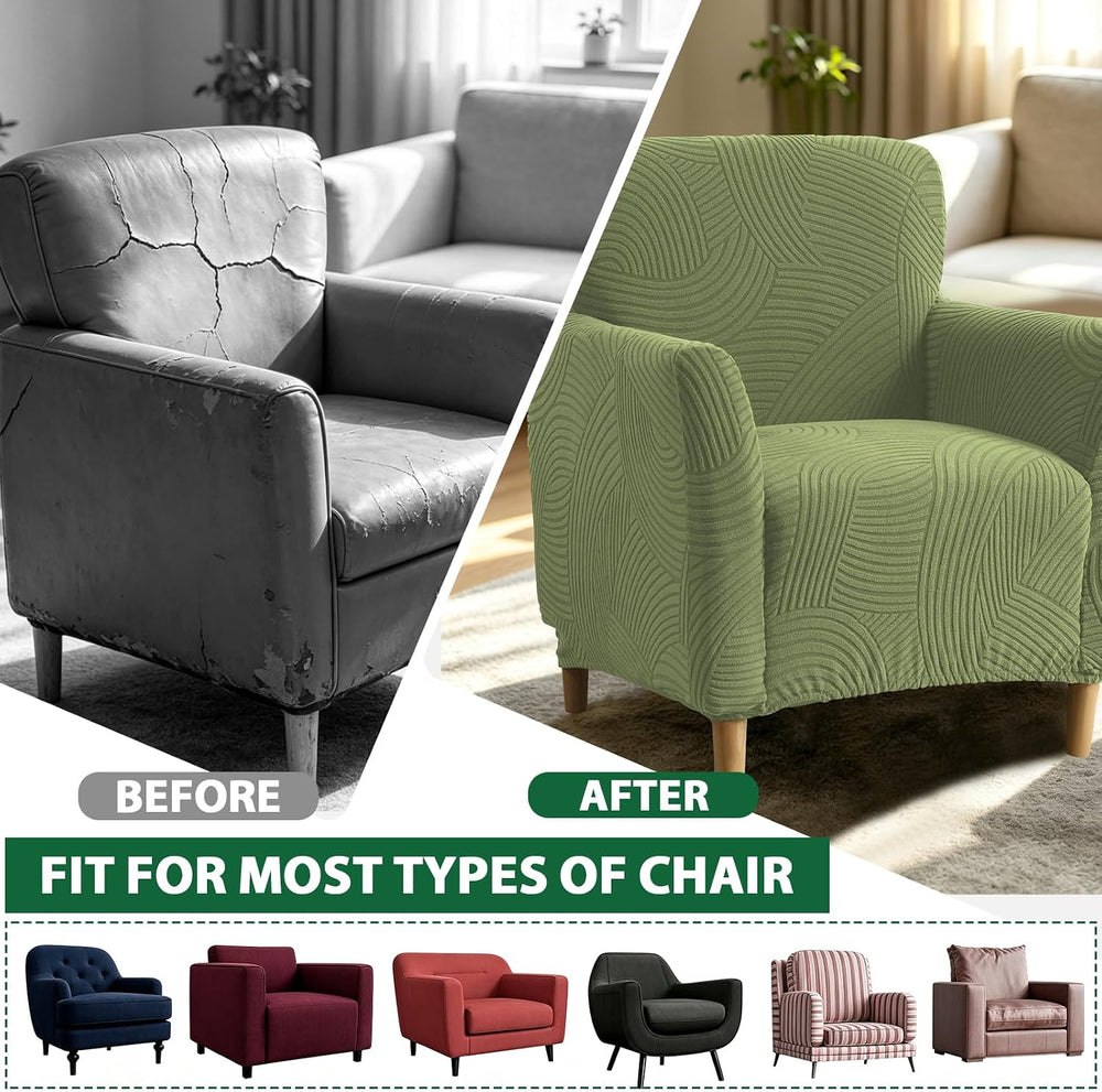 Stretch Chair Covers Armchair Slipcovers for Living Room,OliveGreen