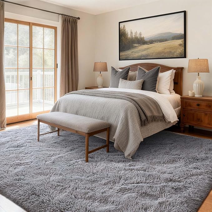 6x9 Ft Large Shag Rugs for Living Room Decor, Ultra Soft Fluffy Furry Area Rugs - Image 2