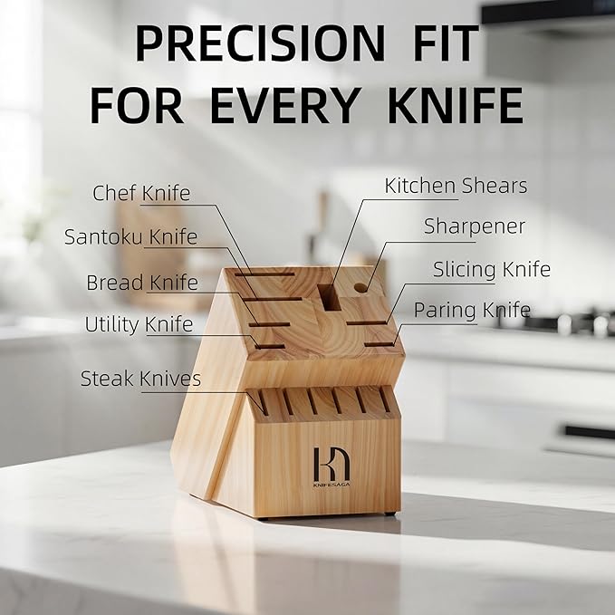 Knife Set Premium, Japanese 15 Pcs High Carbon Stainless Steel Kitchen Knife - Image 8
