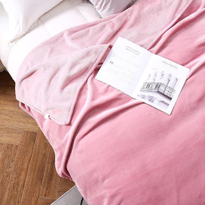 TASTHROW Large Flannel Fleece Throw Blanket, 90×108 Inch - Image 3