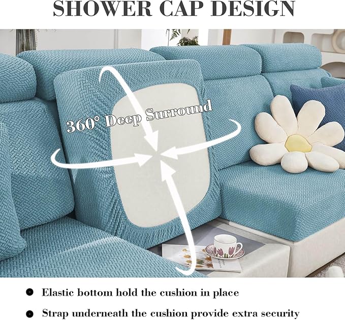 Sofa Covers Couch Covers for Sofa Pet Friendly Couch Cushion Covers Universal - Image 4
