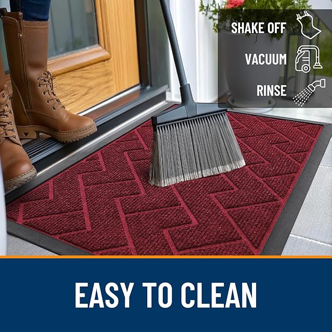 OLANLY Front Door Mat Indoor Outdoor Entrance, Waterproof All-Season, - Image 6