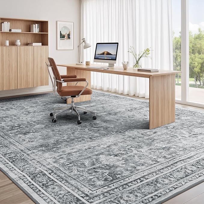 Lofus 6x9 Area Rug for Living Room, Soft Neutral Carpets for Bedroom Dining - Image 6