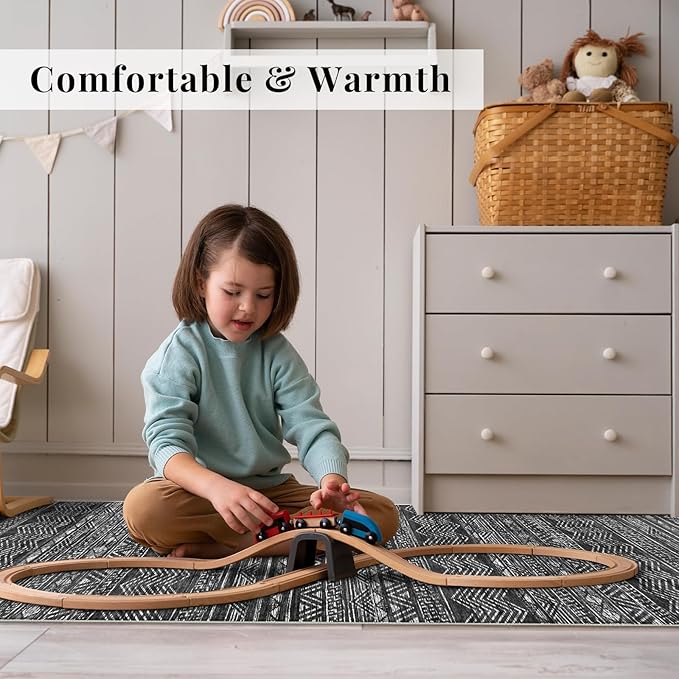 4x12 Washable Hallway Runner Rug：Moroccan Non-Slip Wide Runners - Image 3