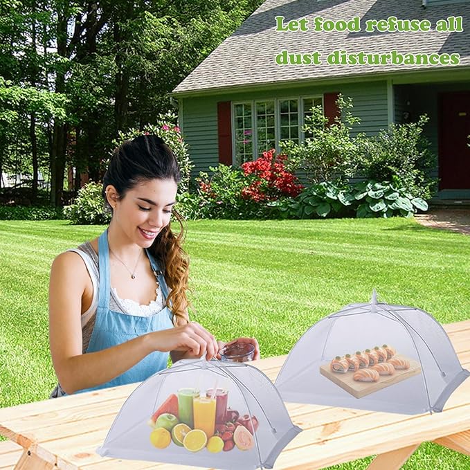 7 Pack Food Covers for Outside Mesh, Food Nets for Outdoors Large Food Covers - Image 5