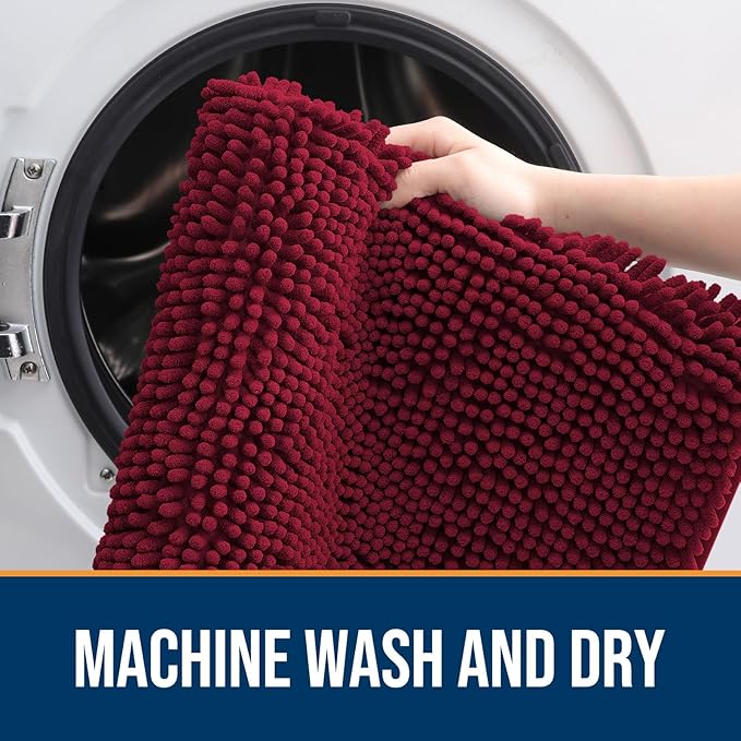 OLANLY Dog Door Mat for Muddy Paws 45x27, Absorbs Moisture and Dirt, Absorbent - Image 5