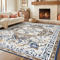 Rugflix 9x12 Area Rug for Living Room, Machine Washable Area Rugs by RugflixAreaRugs