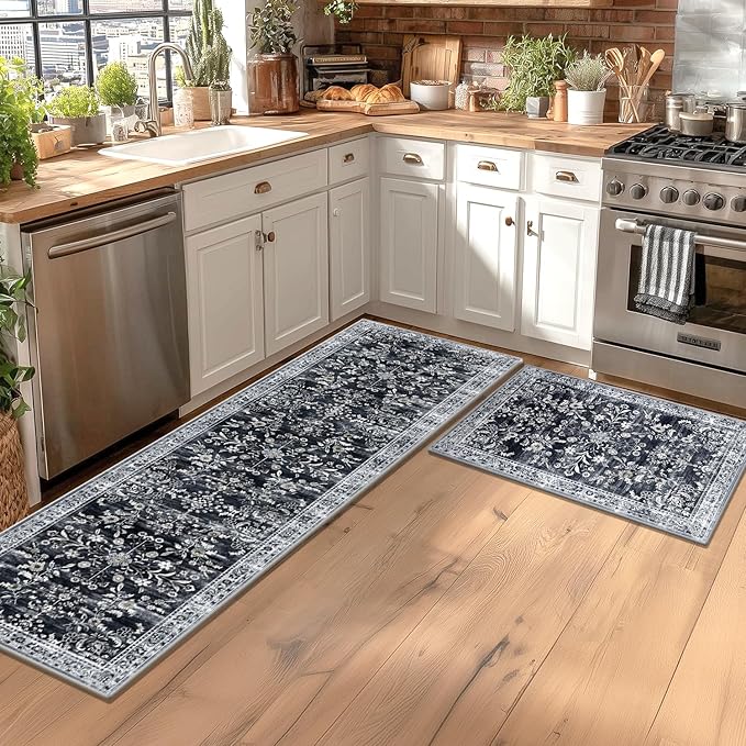 Yamaziot Washable Runner Rug 2x6 – Non Slip Boho Floral Hallway Runner Rug - Image 3