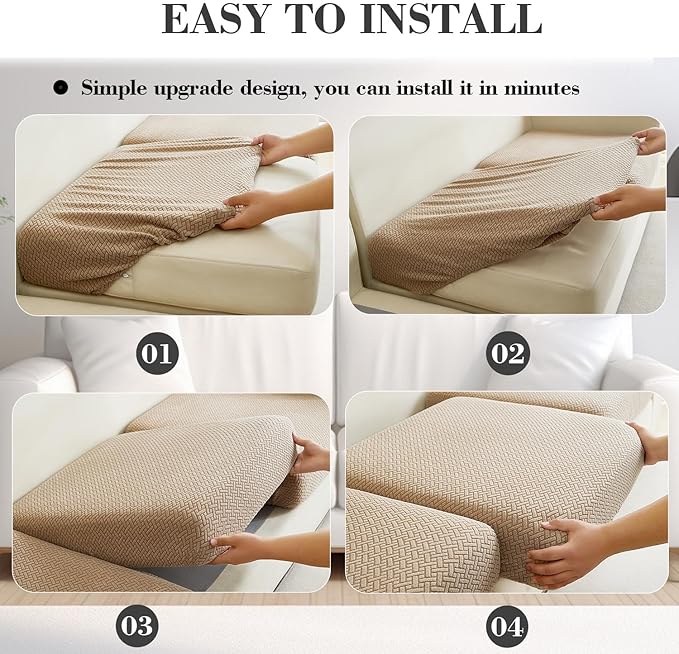 Sofa Covers Couch Covers for Sofa Pet Friendly Couch Cushion Covers Universal - Image 5