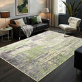 Toneed Abstract Area Rug Modern Washable Rug Soft Non Slip Rug Low Pile by Toneed