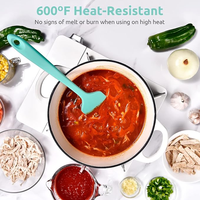 14in Extra Large Silicone Spatula: U-Taste 600ºF Heat Resistant Flexible - Image 3