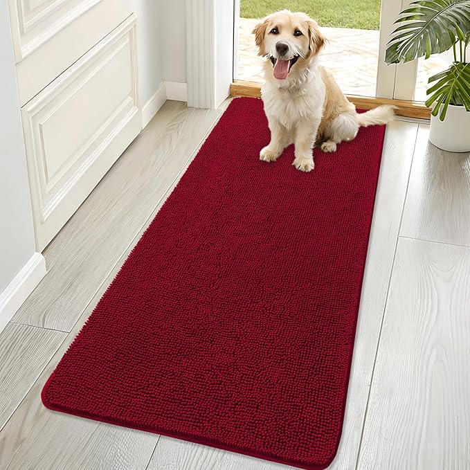 OLANLY Dog Door Mat for Muddy Paws 70x32, Absorbs Moisture and Dirt, Absorbent by OLANLY