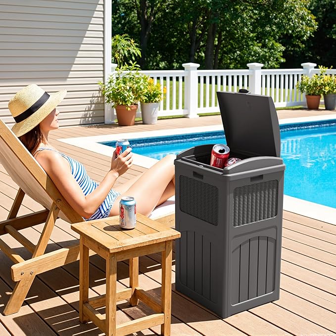 Greesum 33 Gallon Outdoor Trash Can - Image 7
