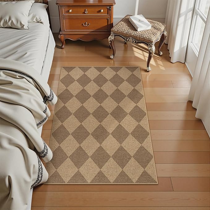 Lahome Colette Checkered Easy Jute Rug, 2x3 Entryway Rug Indoor Outdoor Front - Image 7