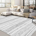 Nakagishi 9x12 Area Rug Living Room: Washable Boho Large Neutral Modern Soft by NakagishiAreaRug