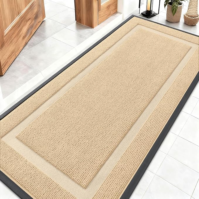 OLANLY Front Door Mat Indoor Outdoor Entrance, Waterproof All-Season, by OLANLY