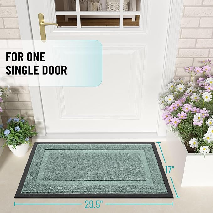 OLANLY Front Door Mat Indoor Outdoor Entrance, Waterproof All-Season, - Image 2